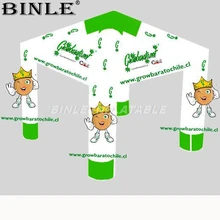 Высококачественный полноцветный напечатанный надувной квадратный тент 4 ноги надувная палатка кабина со съемными стенками для рекламы