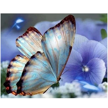 

hot sale diy 3d diamond painting kit cross stitch butterfly flower mosaic pattern beads embroidery unfinished diamond needlework