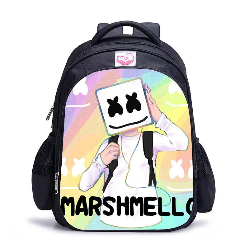 Детский Школьный рюкзак Marshmello, школьный рюкзак для мальчиков и девочек, рюкзаки для девочек, Mochila Escolar Menina