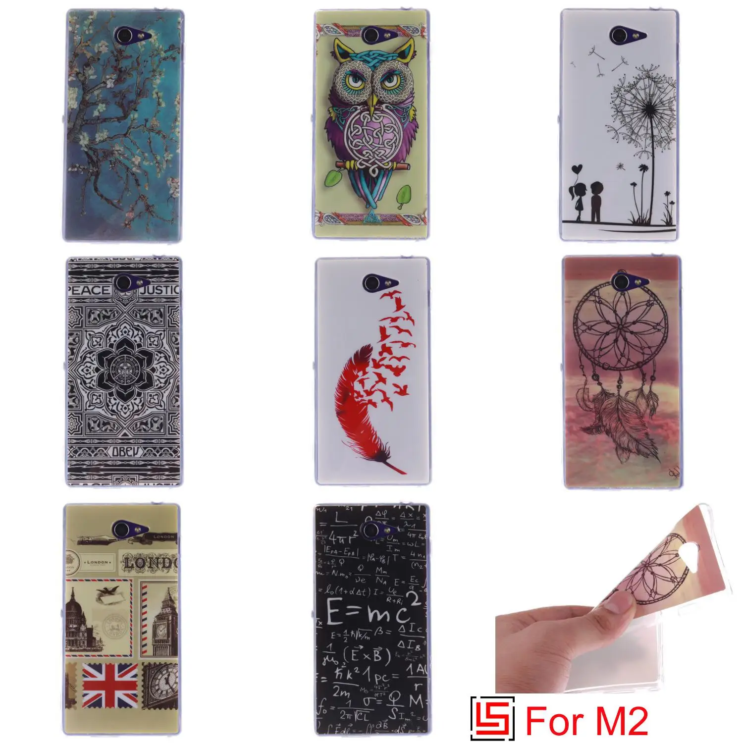 New Pretty Ultra Thin TPU Silicone Soft Phone Cell Mobile Case carcasa capa coque Cover For Sony Xperia Experi M2 D2302 D2305 |