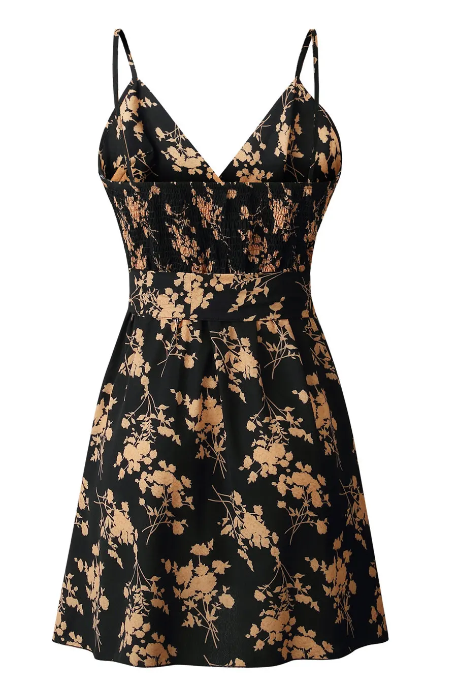 Gladiolus 2019 Women Summer Dress Sleeveless V Neck Floral Print Belt Tunic Mini Sexy Bohemian Dress Women Ruffle Beach Dresses  (31)