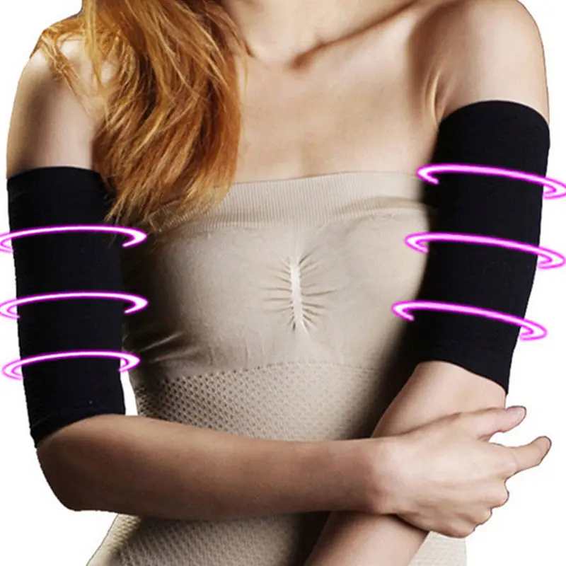 

420D Charming Arm Warmers Arm Shaping Sleeves Women Fat Burning Armband Thin Arm Elastic Sleeve Female Shaper Accessories
