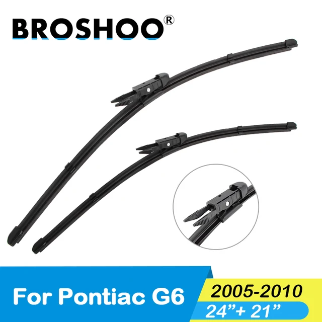BROSHOO Car Windshield Wiper Blades Natural Rubber For Pontiac G6 ,2005