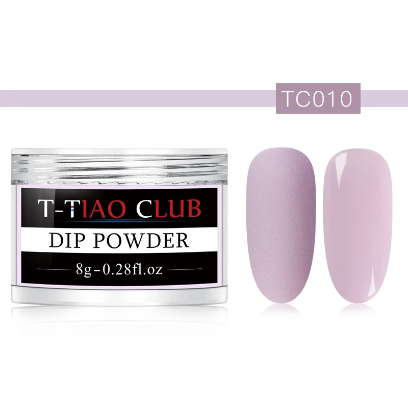 T-TIAO CLUB Dipping Nail Powders Gradient French Nail Natural Color Holographic Glitter Without Lamp Cure Nail Art Decorations - Цвет: AAS03804