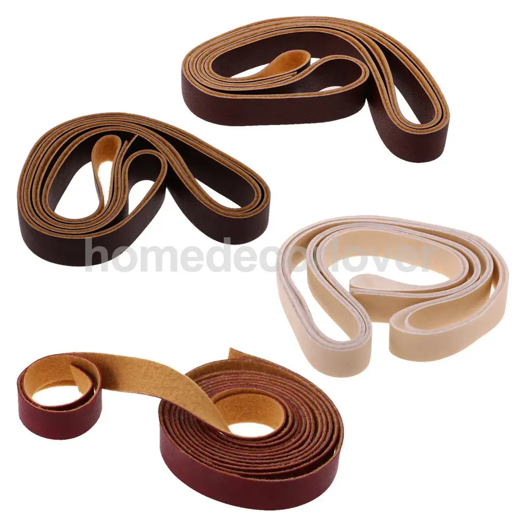 

4 Pieces Assorted Color 10 Meters Each DIY Crafts Leather Straps 15mm Wide