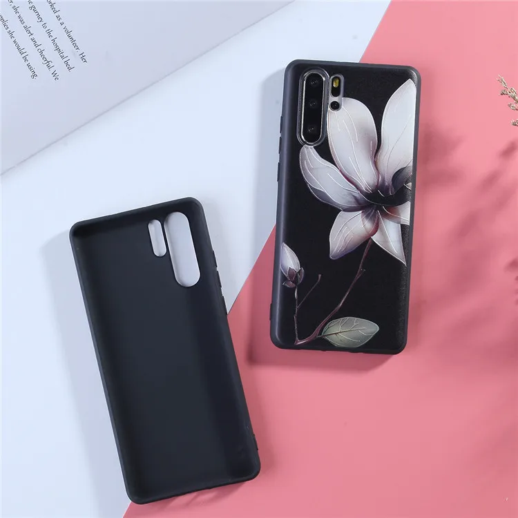 3D Рельефный цветочный чехол для телефона Huawei P30 Pro P10 P20 lite Nova 2i 3 3i 3e Mate 10 20 девичий