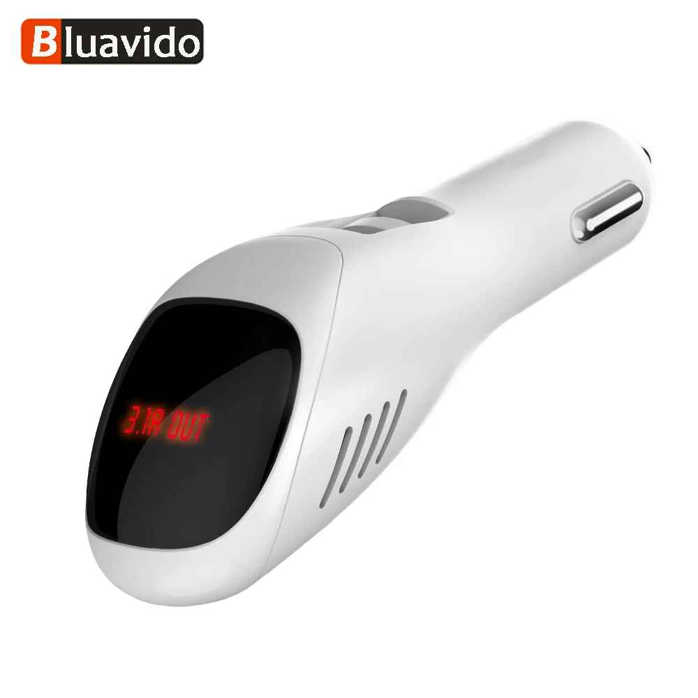 

Bluavido Car Air Purifier Ionizer Negative Ions Air Purifier Dust Smoke PM2.5 Eliminator Remover with Dual USB Charger