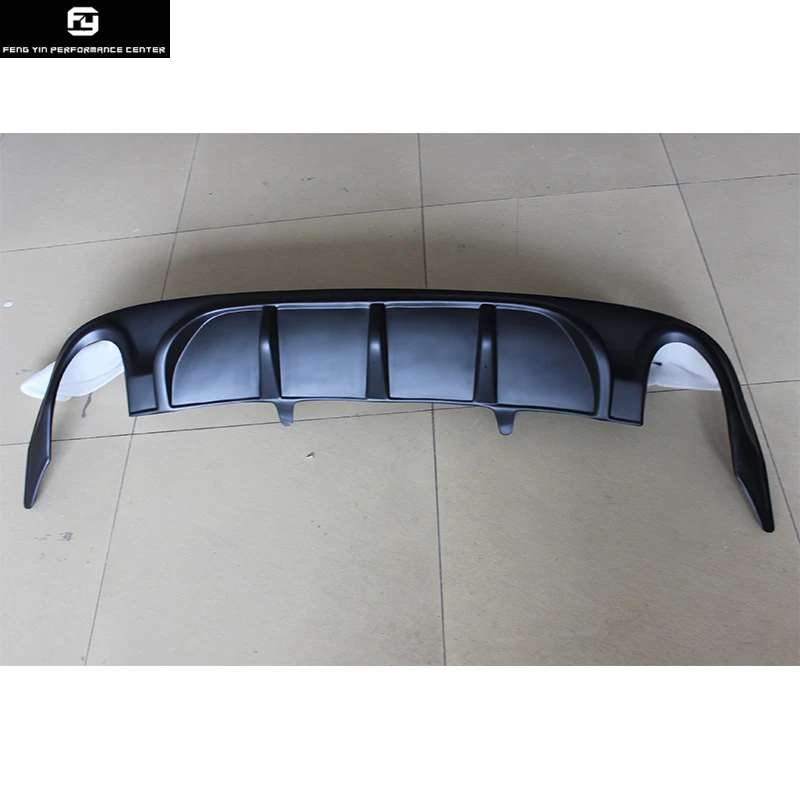 

Hot CC PP Rear bumper diffuser Auto car rear lip Two out exhaust for Volkswagen CC 09-12