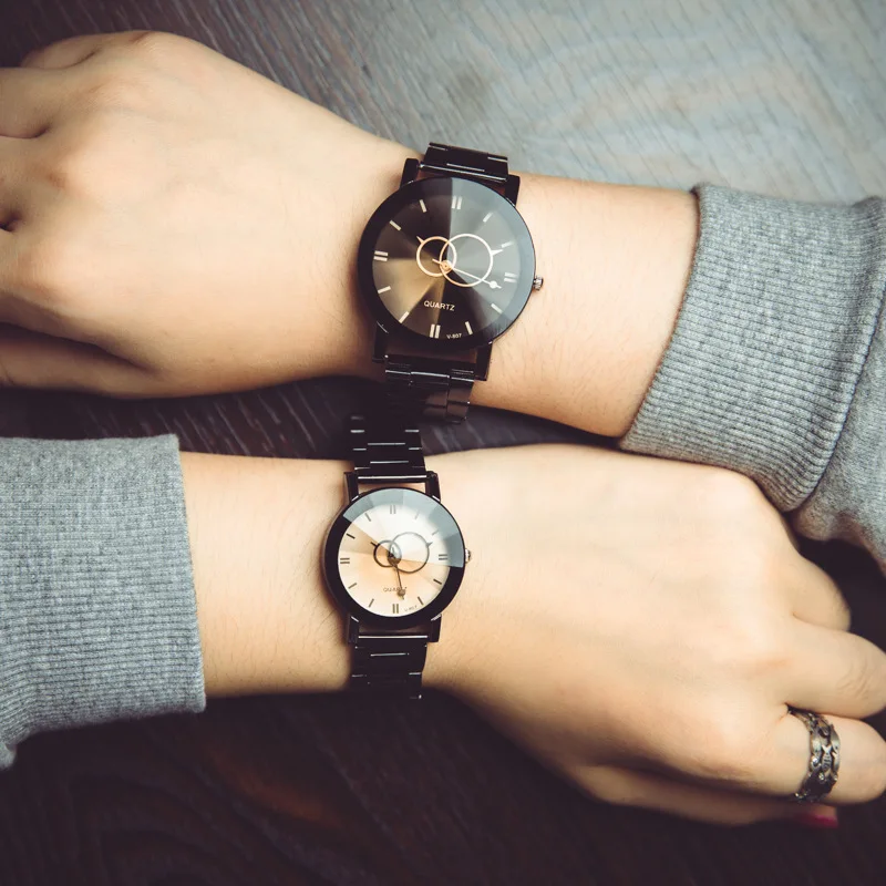 

2017 Brand Design Fashion Women Men Creative Quartz Metal Watch Wristwatches Unique Dial Lovers' Gear Pattern Watches Clock