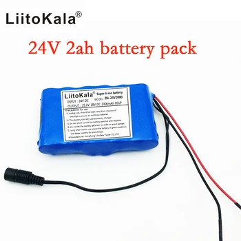 

Liitokala 24V 2ah lithium battery pack suitable for a small engine / motor / of leds lighting equipment+2A charger