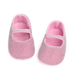 Обувь принцессы для девочек, нескользящая обувь из флока, обувь для малышей, обувь для новорожденных девочек, обувь для вечерние, подарок