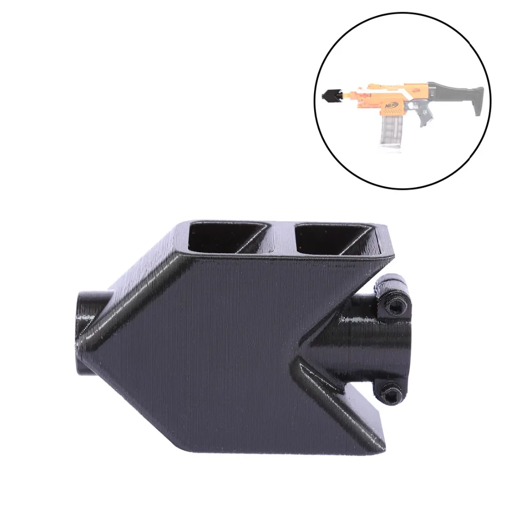 

Worker F10555 3D Printing Barrett Modeling Front Tube Decorative Cap for Nerf Black Decoration For Nerf Gun Modification