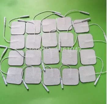 

Free Shipping 30pcs/lot(15 pairs) 4*4cm Tens Electrode Pads for Slimming Massage Digital Therapy Machine Massager