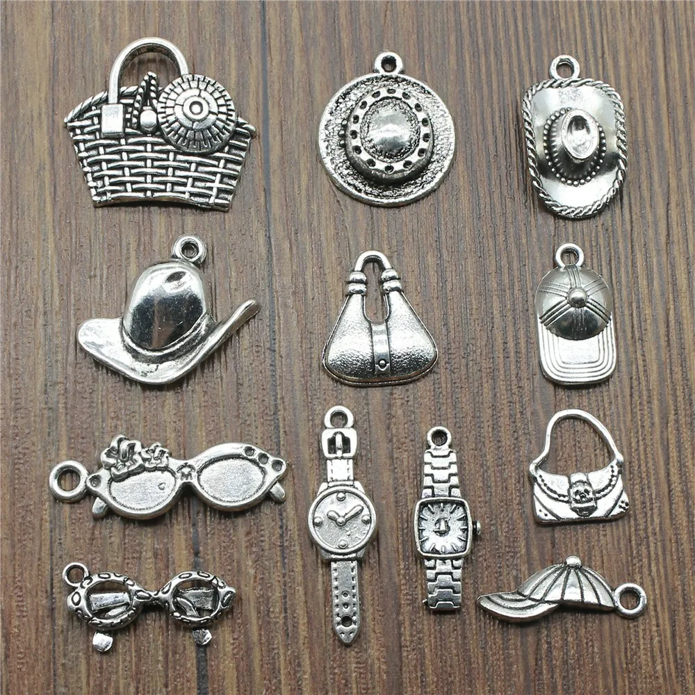 20pcs Hat Charms Sunglasses Charms Jewelry Making Watch Charms For 