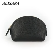 Women’s Wallets Brand Genuine Leather Shell Design small Coin Purses Storage Bag Zipper Pocket Key Pouch Money bag Change Purse