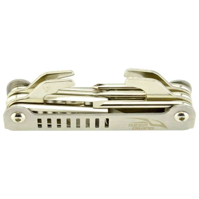 الفولاذ المقاوم للصدأ 13 في 1 متعددة أداة المفك المفك المدمجة دائم صيانة والعتاد لإصلاح ضبط الغوص غواص الفولاذ المقاوم للصدأ 13 في 1 متعددة أداة المفك المفك المدمجة دائم صيانة والعتاد لإصلاح ضبط الغوص غواص