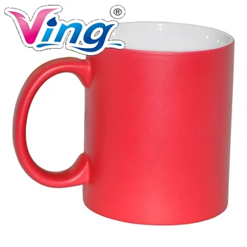 

36pcs/carton Glossy Red 11OZ Blank Sublimation Color Changing Mugs, Magic Cup, Full Color Changing