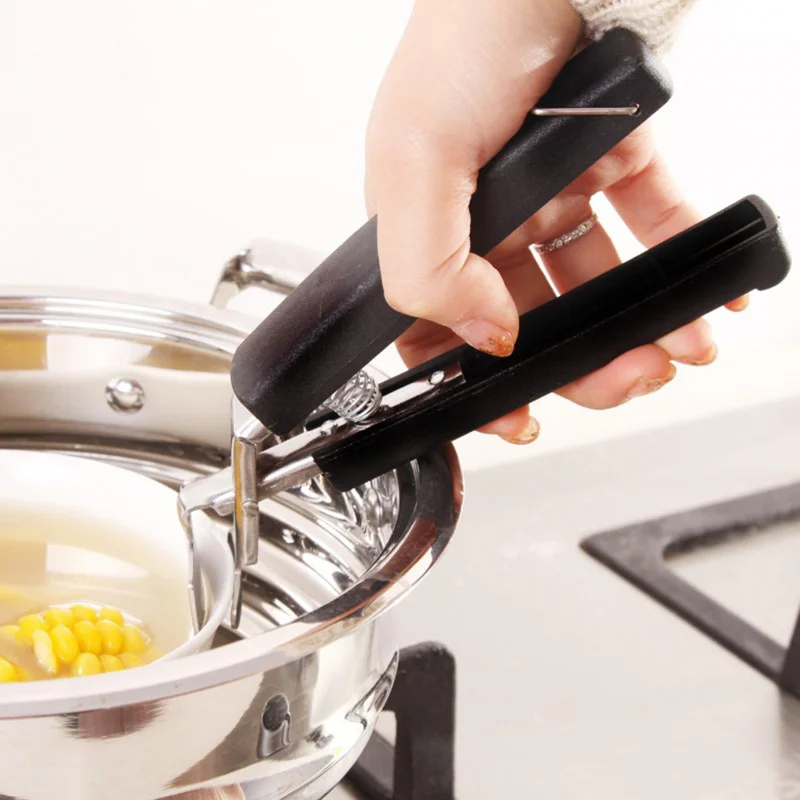 

Hot Dish Plate Bowl Clip Retriever Tong Silicone Handle Hot Bowl Holder Dish Clamp Pot Pan Gripper Clip Kitchen Tool Accessories