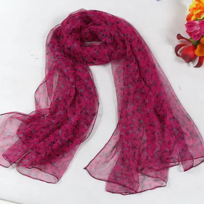 [Bysifa] ультра широкий Для женщин шелковый шарф платки шелк тутового Шарфы для женщин с Демисезонный женский муслин фиолетовый длинный шарф - Цвет: 62