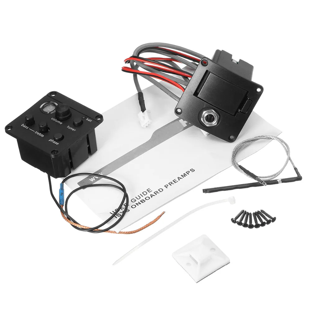 Ukulele Piezo Pickup Tuner Kit For Ukulele Repairmentin Guitar Parts