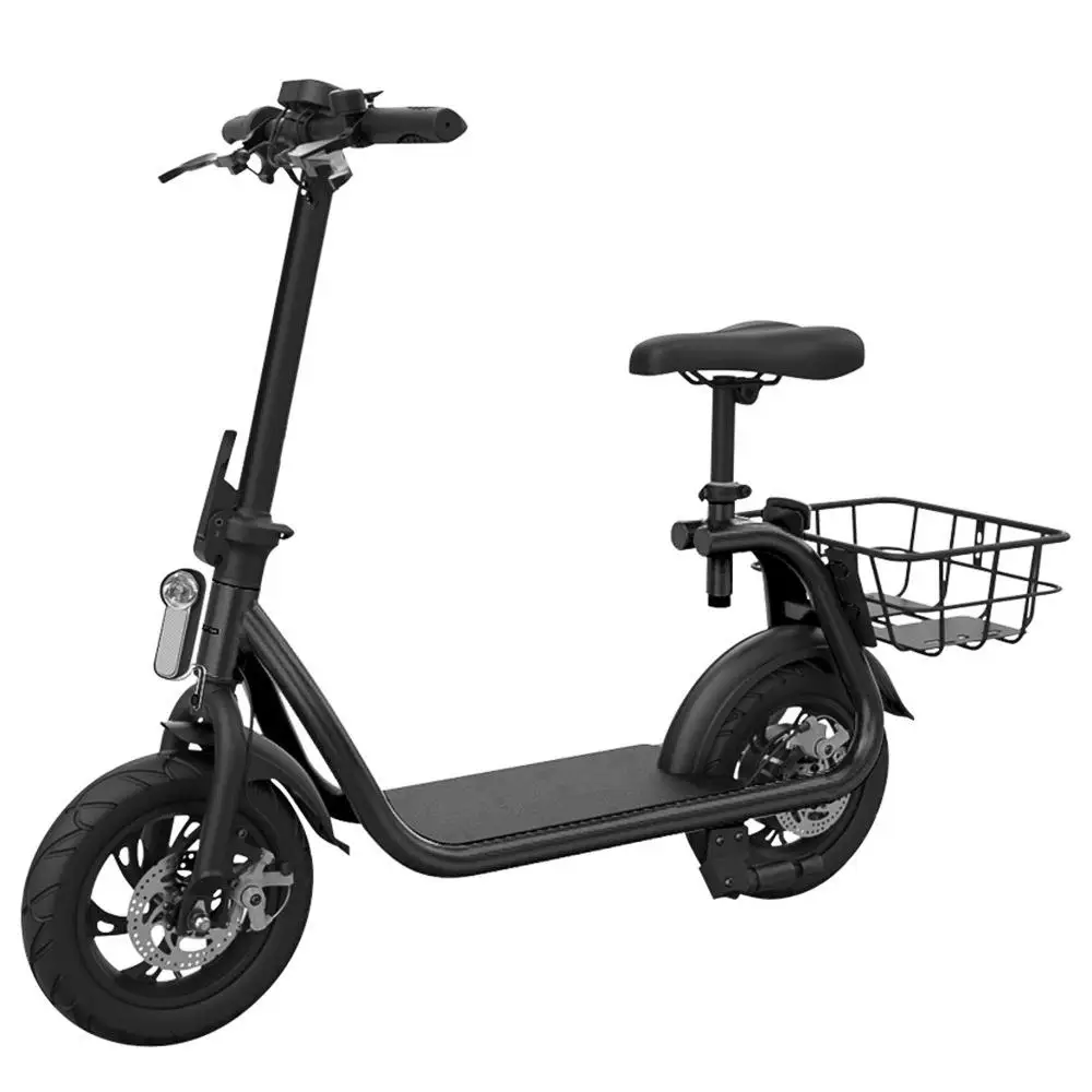 Cheap [Europe STOCK]Eswing M11 Folding Electric Scooter Double disc  Brake E Scooter 10AH 350W 25km/h 30KM 12 inch tire Free seat 9