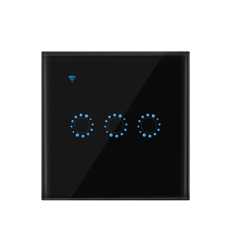 Умный переключатель AC90-250V Wi-Fi пресс настенный выключатель света Панель 3 банды функция дистанционного управления умный переключатель