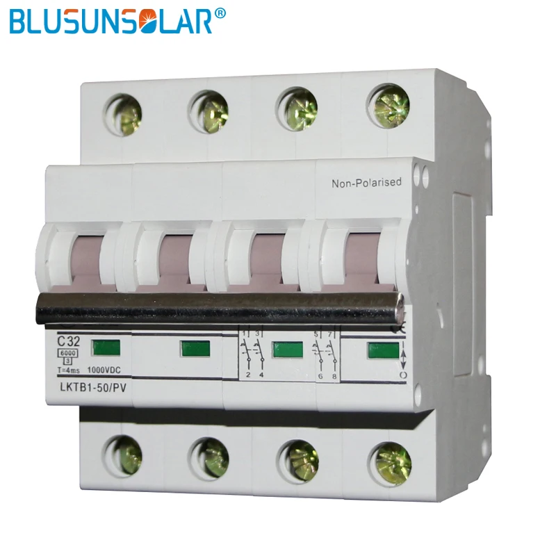 BLUSUNSOLAR 4P 1000V DC Mini Isolator Switch Household 63A Circuit