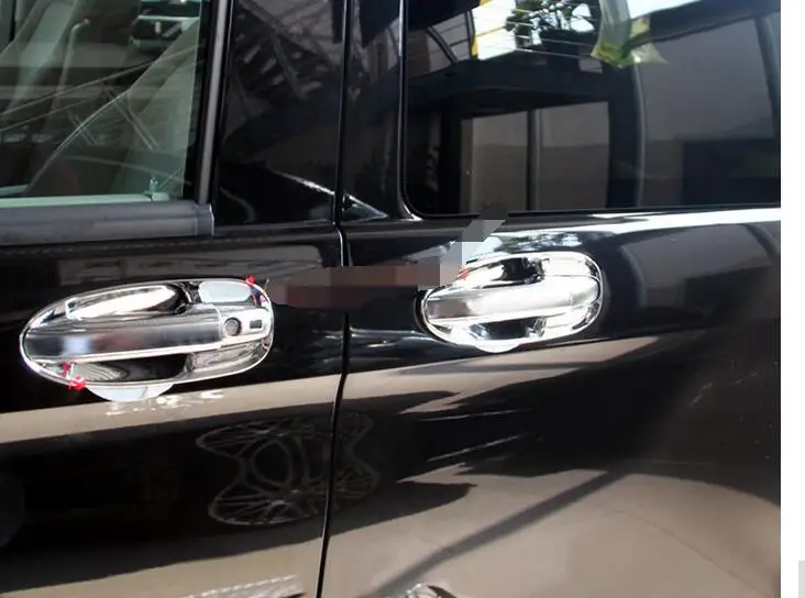 

Chrome Side 4 Door Handle Bowls Cover Frame Trim for Mercedes Benz Metris Valente Vito Viano V-Class W447 2014 2015 2016