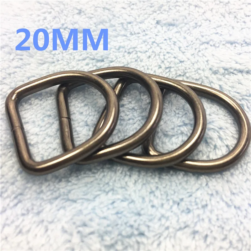 20MM gunblack Non Welded Dee Rings Nickel Plated D Ring Webbing