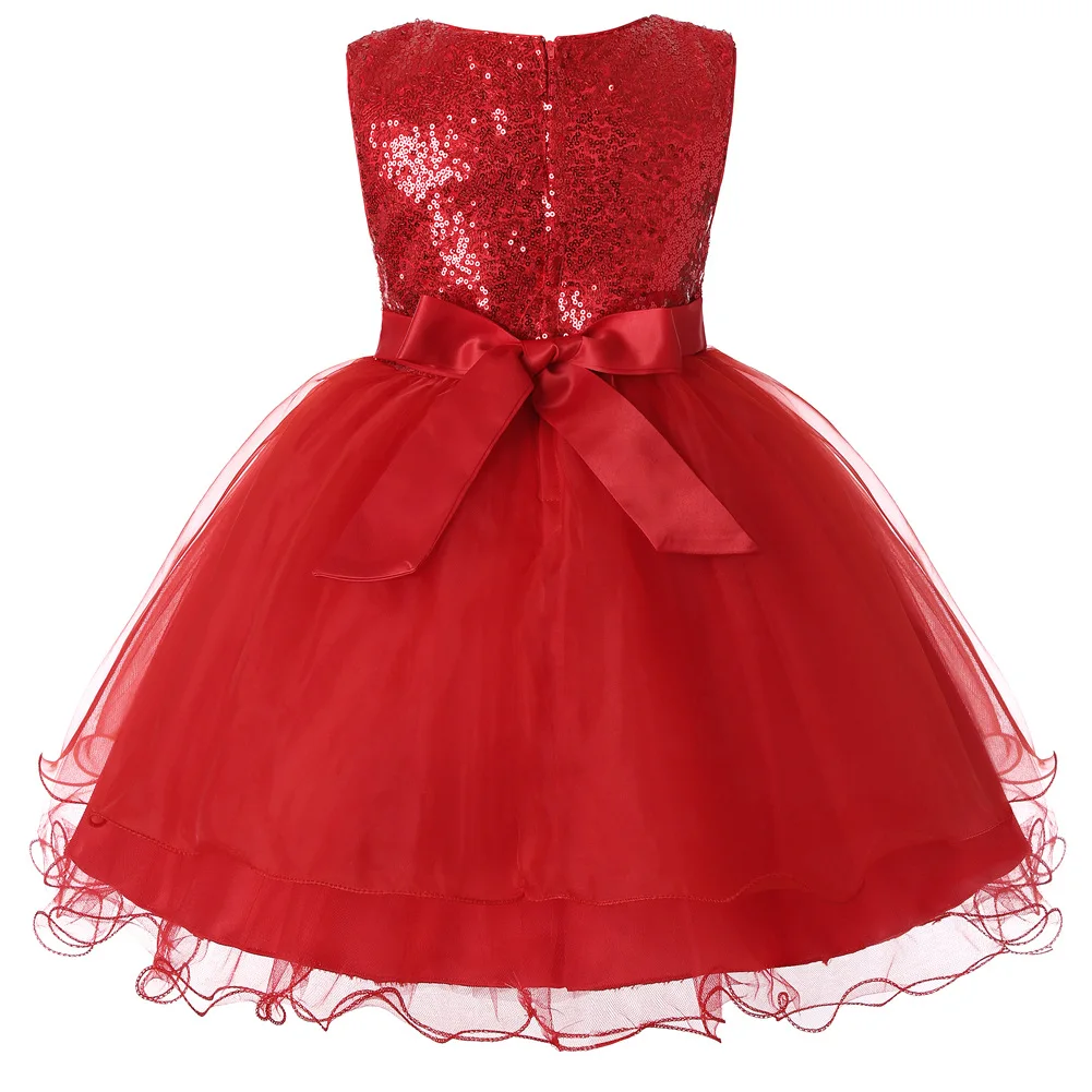 Luxury Sequined Princess Flower Girl Dress