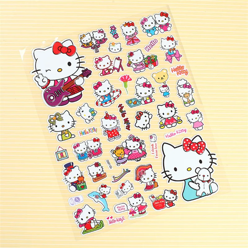 New 2016 1pcs Hello Kitty Foam Cartoon 3D Sticker Hello Kitty Model