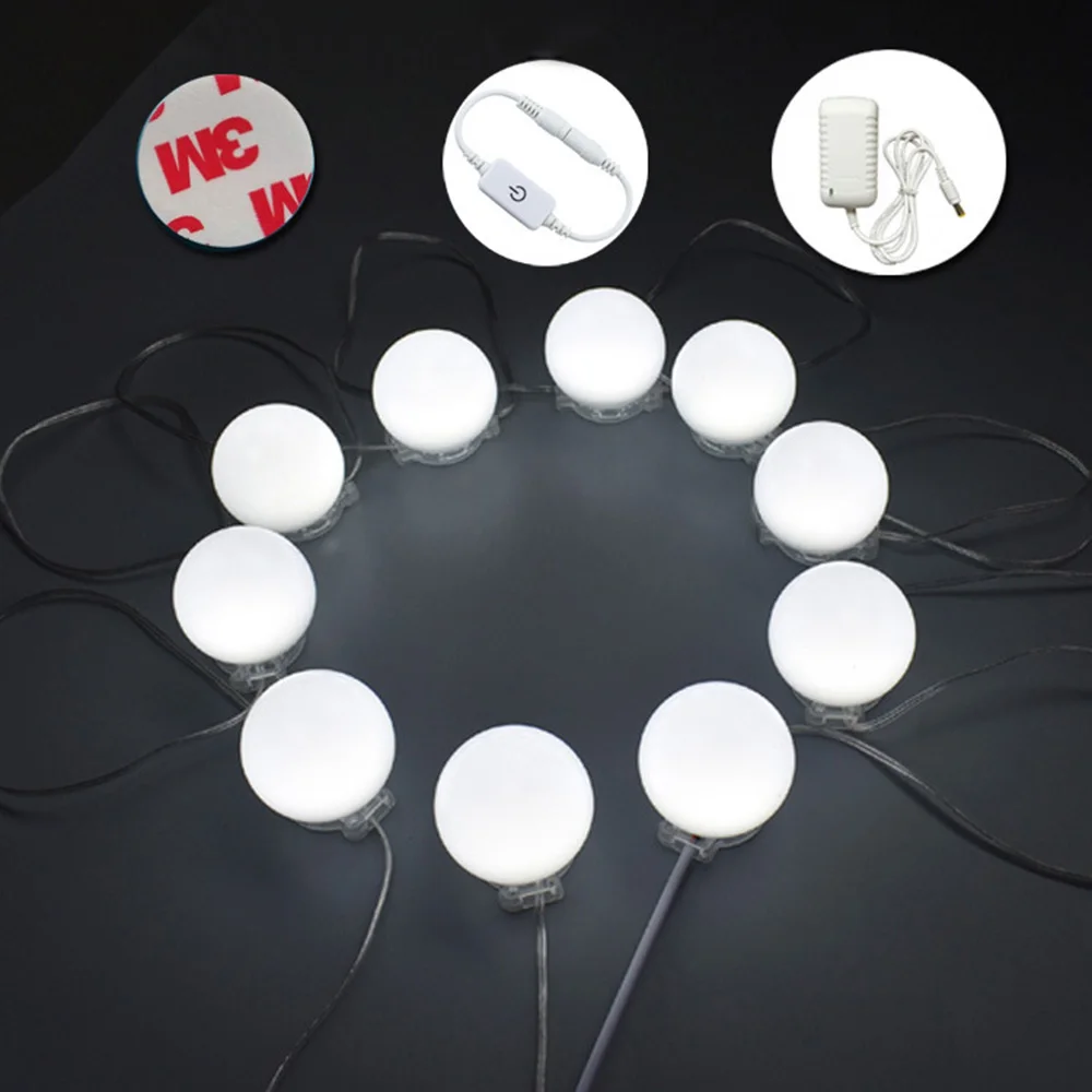Mirror Makeup Vanity LED Light Bulbs Lighting Strings Kit UK Plug