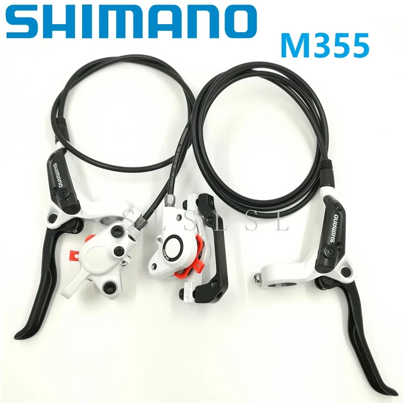 SHIMANO BR/BL M355 Wit & Hevels Hydraulische Voor Achter Set Olie Remmen MTB Mountain fiets - AliExpress