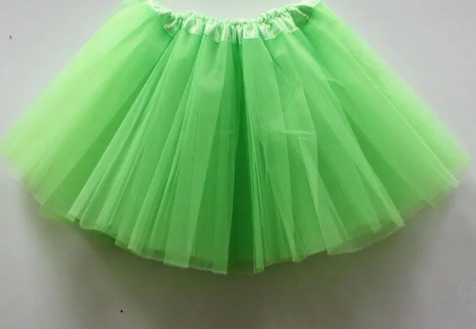 Одежда для маленьких девочек юбка-пачка детская юбка принцессы для девочек бальная юбка-американка юбки для дня рождения - Цвет: lime green