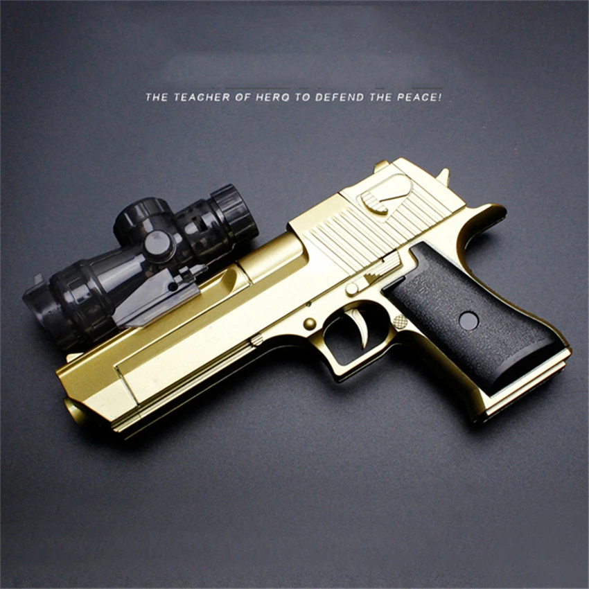 Us 1989 Newly 2pcspack Water Bullet Toy Guns Soft Bullets Sniper Toys Gun Golden Eagle Airsoft Gun Pistol Air Birthday Gift For Kids In Toy Guns
