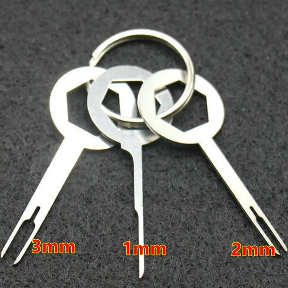 

3PCs Practical Automotive Wire Terminal Removal Tool Car Electrical Wiring Crimp Connector Release Pin Extractor Kit