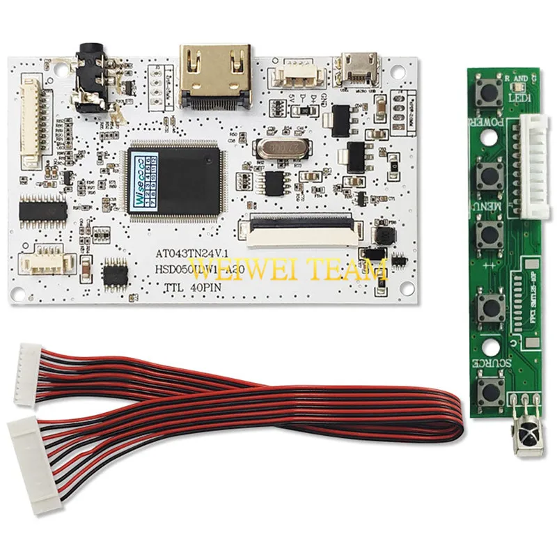 5 дюймов 40 pin для Navi N50i AT050TN33 v.1 ЖК дисплей экран с сенсорной панелью + плата