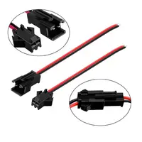 10 Pairs 15cm Long JST SM 2Pins Plug Male to Female Wire Connector