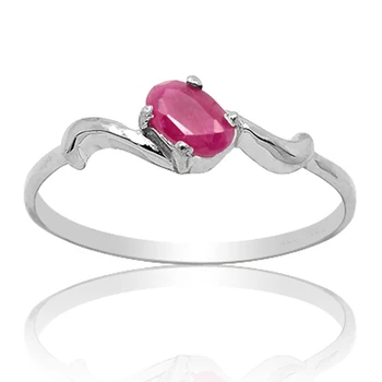 

2017 Qi Xuan_Fashion Jewelry_Red Stone Simple Elegant Woman Rings_S925 Solid Sliver Fashion Rings_Manufacturer Directly Sales