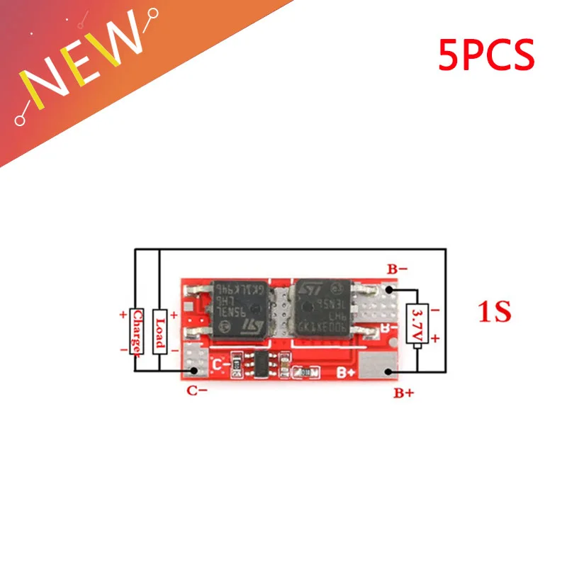 5 шт./лот 10 А BMS 1S 4 2 в PCB PCM зарядный Модуль зарядного устройства 18650 Li Ion Lipo Защитная
