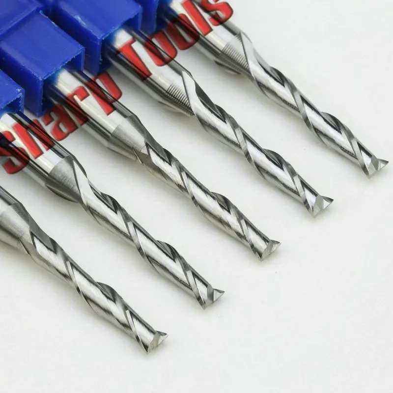 2 flute spiral end mill carbide milling tools engraving bits cnc cutter_1