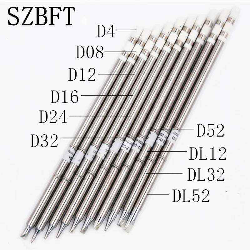 SZBFT T12-D4 D08 D12 D16 D24 D32 D52 DL12 DL32 DL52 soldering iron tips sting for Hakko Soldering Rework Station FX-951 FX-952 SZBFT T12-D4 D08 D12 D16 D24 D32 D52 DL12 DL32 DL52 soldering iron tips sting for Hakko Soldering Rework Station FX-951 FX-952