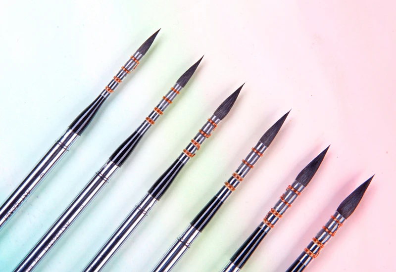 872 высокое качество белка волосы деревянная ручка краски художественная живопись кисти художественная Акварельная кисть для рисования|art brush|squirrel hairpainting paint | АлиЭкспресс