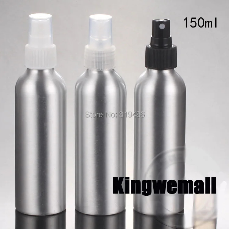 300pcs/lot 150ml refillable perfume atomizer metal aluminum spray