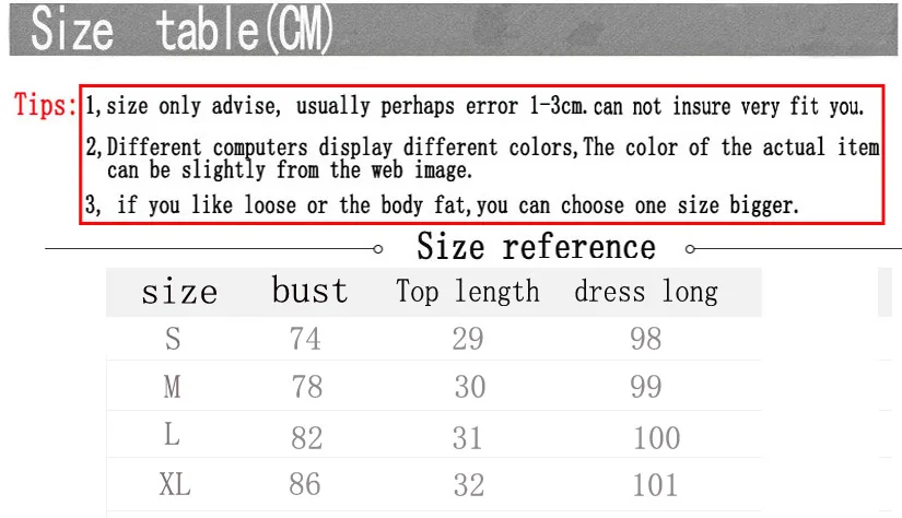 18322 size table