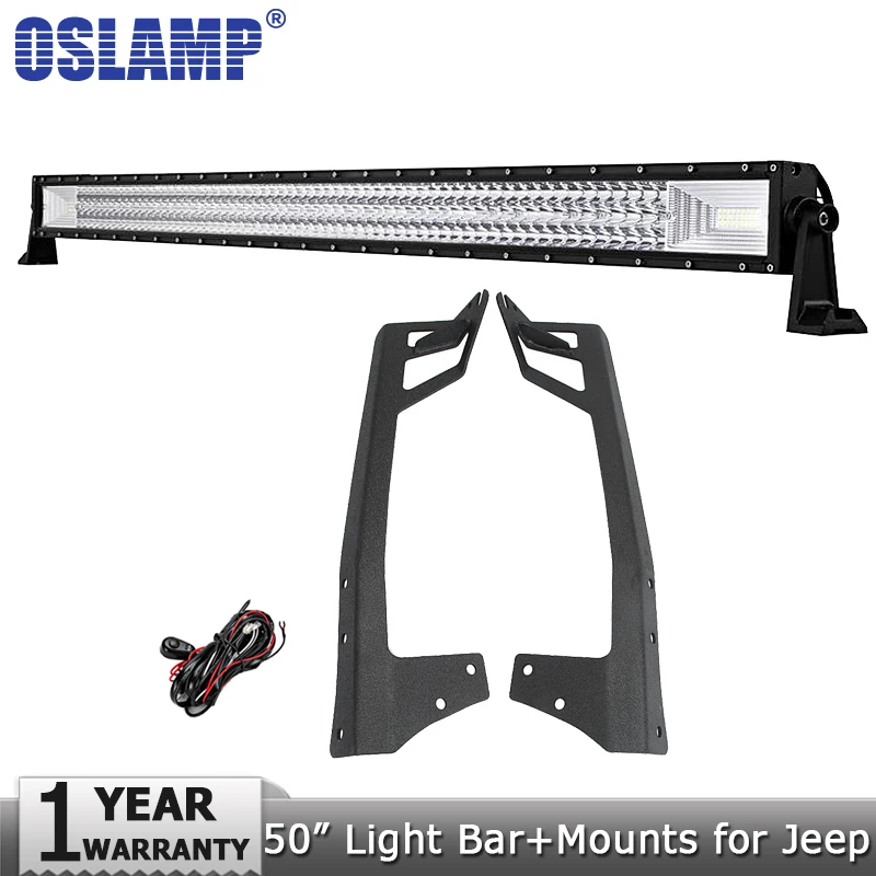 Oslamp 50 &quot702 W 3 ряда светодиодный свет бар Offroad огни Combo луча 12 v 24 работы для Jeep Wrangler JK