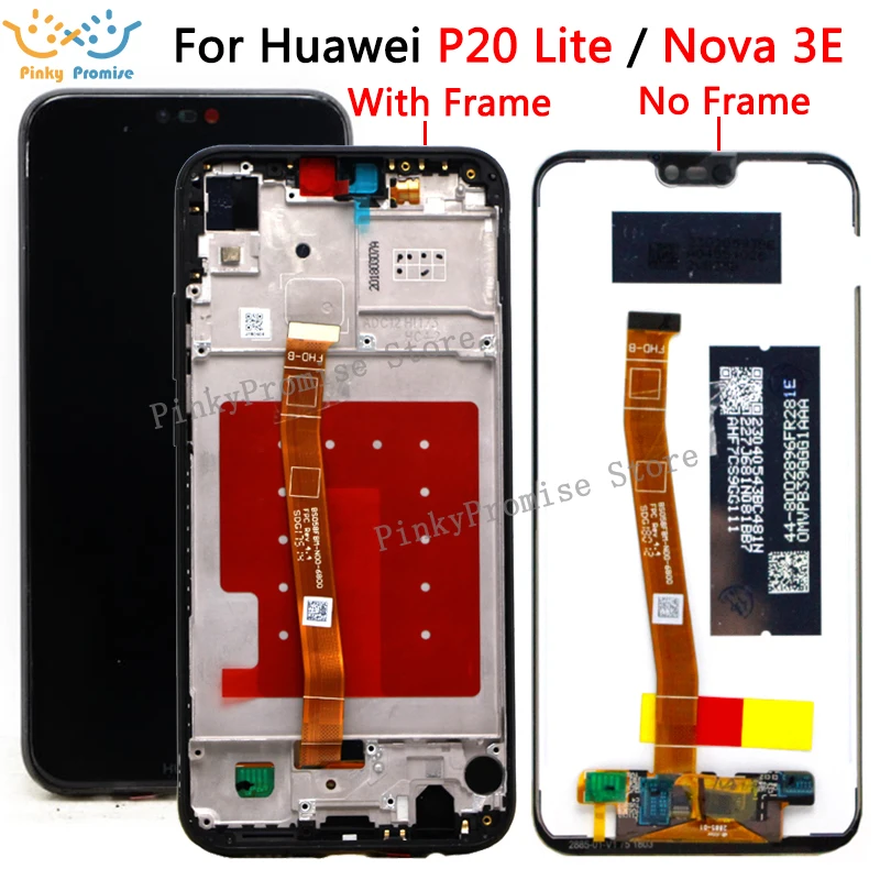 

Huawei P20 Lite LCD Display +Touch Screen Digitizer Assembly replacement with frame for HUAWEI P20 Lite ANE-LX1 ANE-LX3 Nova 3e