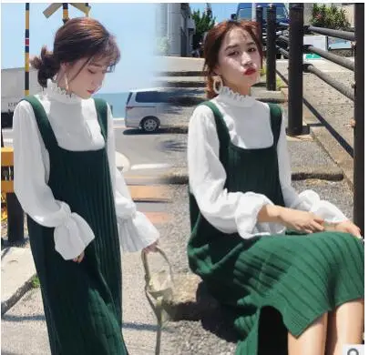 Autumn Fashion Pregnant women's 2-piece sweater Tops Clothes for Pregnant Women dress Cute Pregnancy Maternity dresses