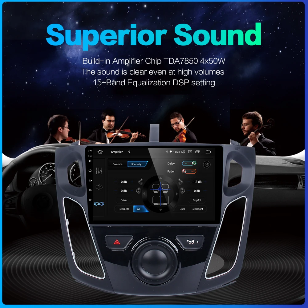 Sale Dasaita 9" IPS Touch Screen 1 din Car Radio Android 9.0 for Ford Focus 2012 2013 2014 2015 GPS Navigation HDMI 1024*600 64GB ROM 4 Sale Dasaita 9" IPS Touch Screen 1 din Car Radio Android 9.0 for Ford Focus 2012 2013 2014 2015 GPS Navigation HDMI 1024*600 64GB ROM 4