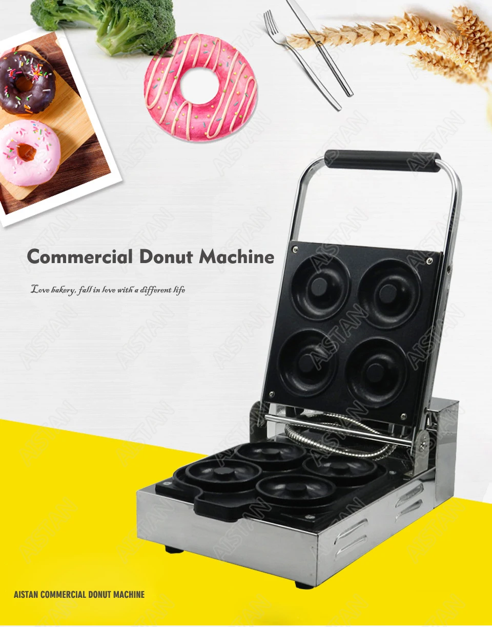 EG6A/EG6A-2 electric automatic mini donut making machine commercial doughnut maker 8cm diameters Non-stick Coating